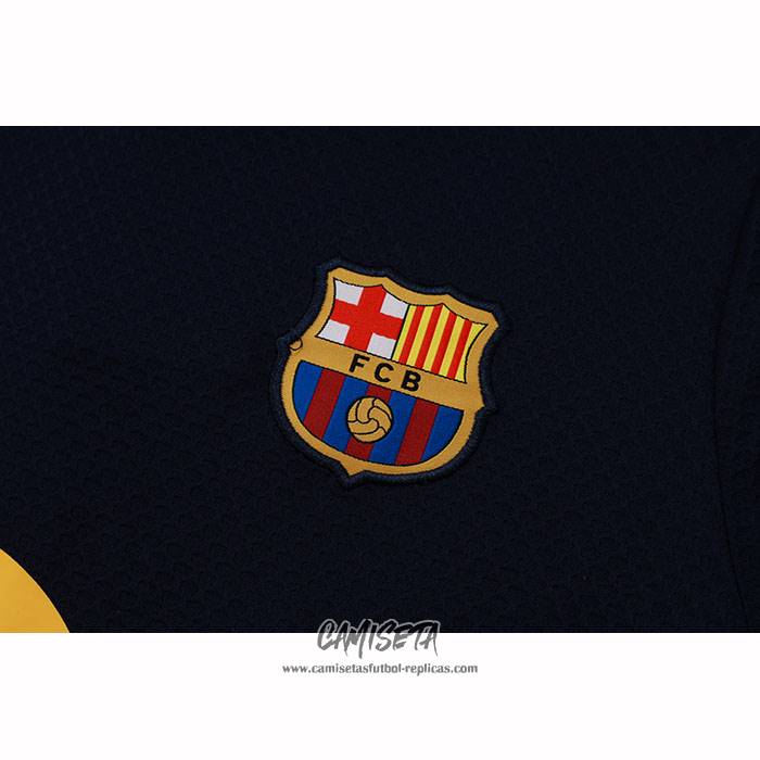 Chandal del Barcelona 2025-2026 Manga Corta Negro Purpura - Pantalon Corto